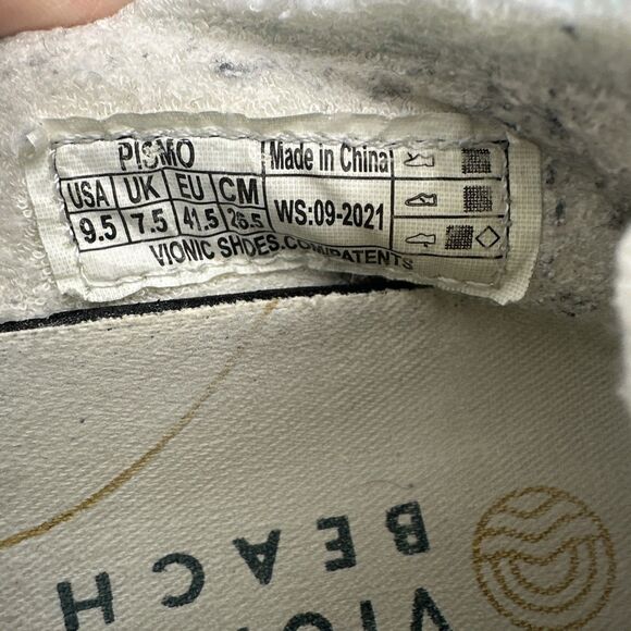 Vionic Beach Washable Canvas Casual Sneakers Pismo Size 9.5 Coastal Slip On - Picture 7 of 8